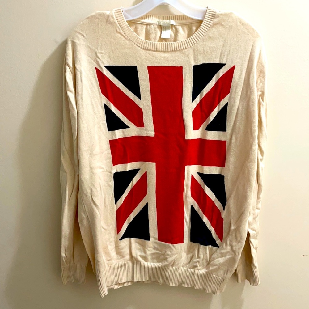 COPY - British flag sweater.